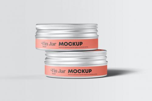 Metal Tin Jar Mock-up