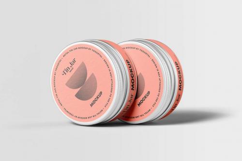 Metal Tin Jar Mock-up