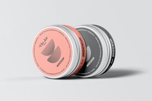 Metal Tin Jar Mock-up
