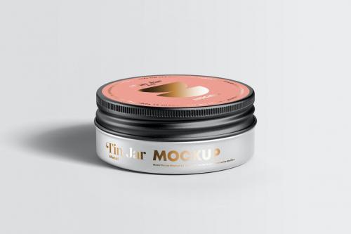 Metal Tin Jar Mock-up