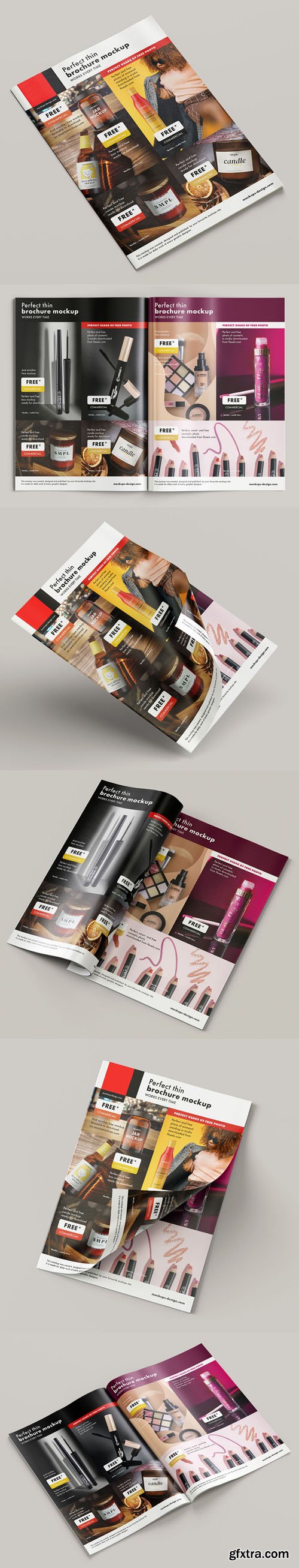 Perfect Thin Magazine PSD Mockups Templates