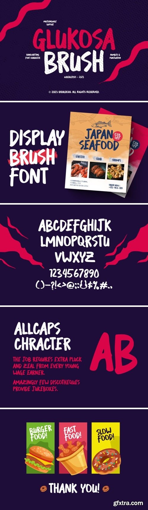 Glukosa Brush Font