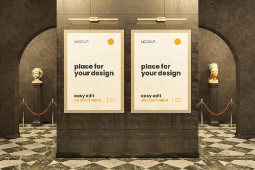 Gallery Museum Frames Mockups 02