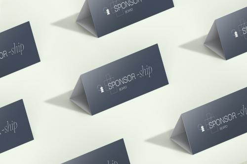 Triangle Display Sponsor Board Mockup