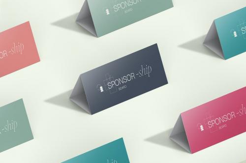 Triangle Display Sponsor Board Mockup