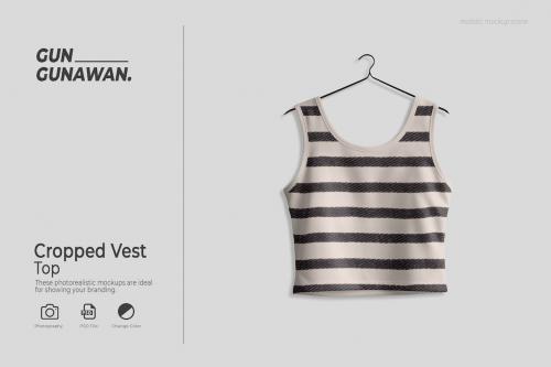 Cropped Vest Top Mockup Cropped Vest Top Mockup