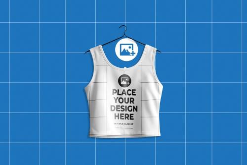 Cropped Vest Top Mockup Cropped Vest Top Mockup