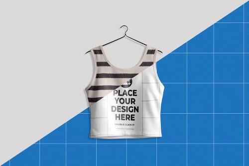 Cropped Vest Top Mockup Cropped Vest Top Mockup