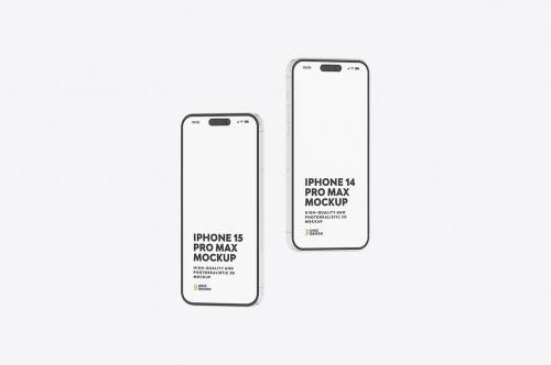 iPhone 14 & iPhone 15 Mockup