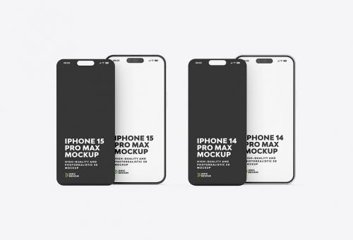 iPhone 14 & iPhone 15 Mockup