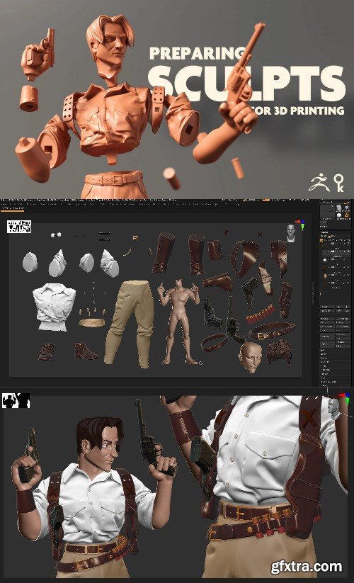 Preparing sculpts for 3d printing Preparing sculpts for 3d printing