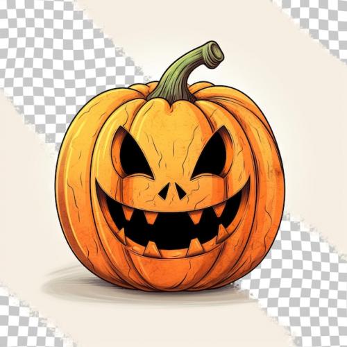 A Drawing Of A Pumpkin With A Mouth That Says 