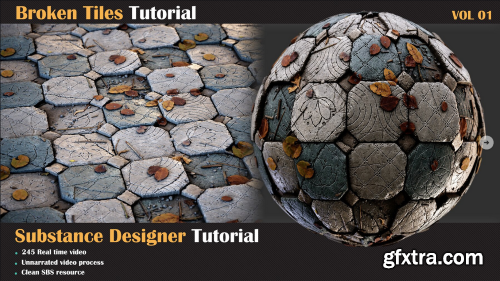 Artstation - Broken Tiles Tutorial - VOL 01