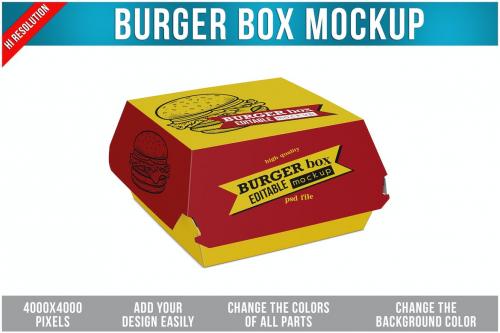 Burger Box Mockup