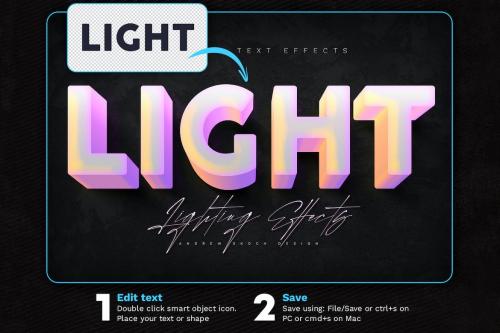 Double Light Text Effects Double Light Text Effects