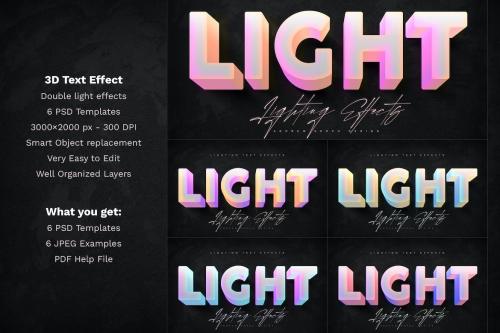 Double Light Text Effects Double Light Text Effects