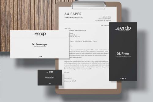 Floating Stationery Mockup Floating Stationery Mockup