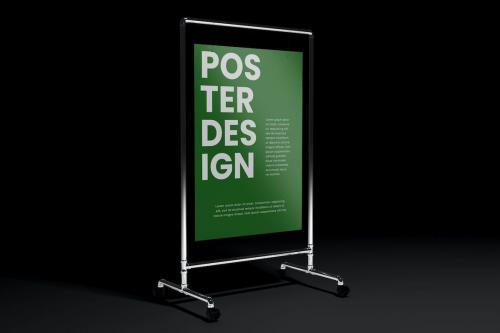 Poster Display Mockup Poster Display Mockup
