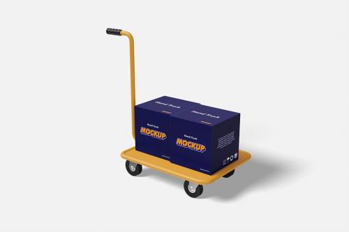 Hand Truck Mockup Hand Truck Mockup