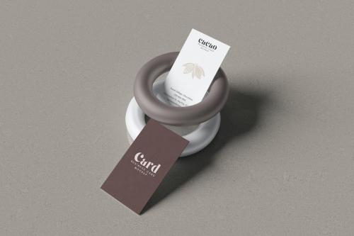 Vertical Business Card Mockup Vertical Business Card Mockup