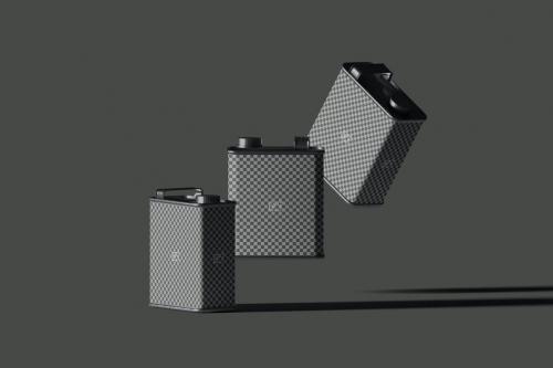Floating Oil Tin Can Mockup