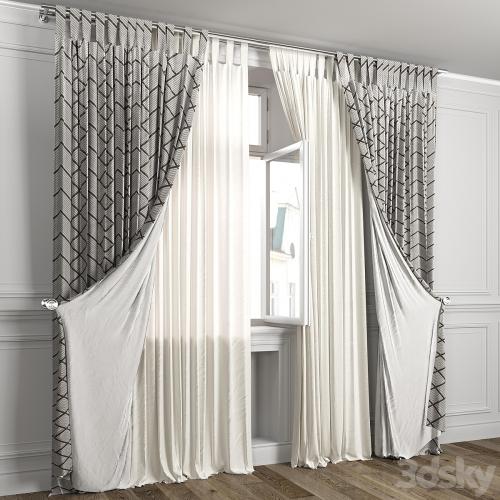 Curtains with window 484C
