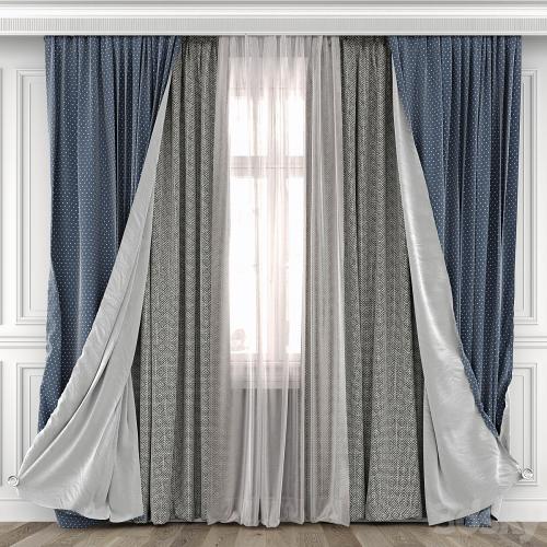 Curtains with window 493C