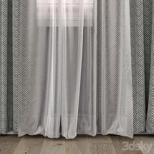 Curtains with window 493C