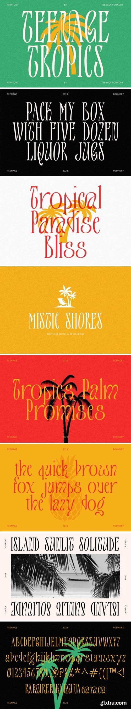 Teenage Tropics Font Teenage Tropics Font