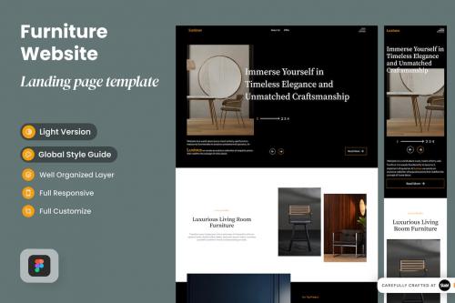 Luxious - Premium Furniture Landing Page
