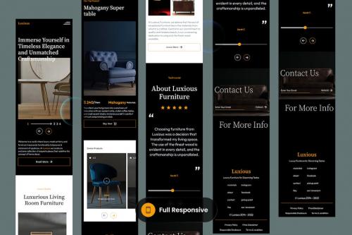 Luxious - Premium Furniture Landing Page