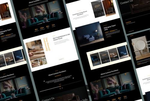 Luxious - Premium Furniture Landing Page