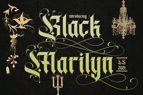 Black Marilyn | Blackletter Font