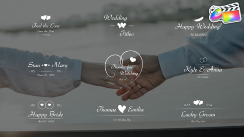 Elegant Wedding Titles for FCPX - 49995677