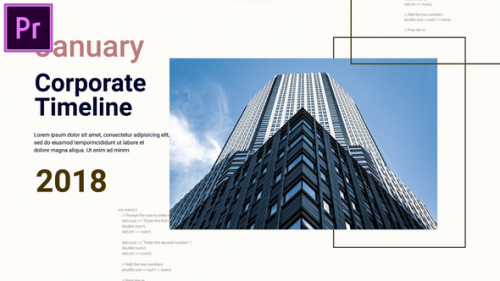 Corporate Company Timeline Slideshow MOGRT for Premier Pro - 50012706