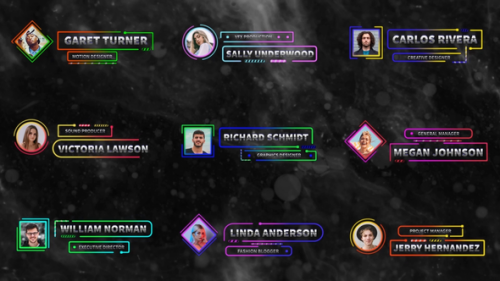 Glow Lower Thirds - 50019458