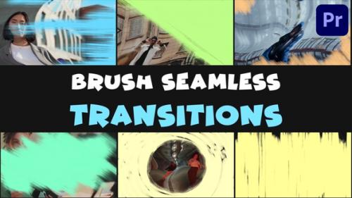 Seamless Brush Transitions | Premiere Pro MOGRT - 50027161