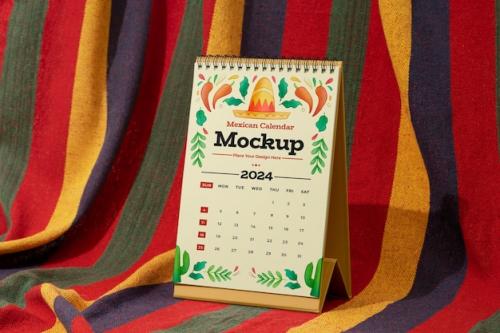 Mexican Calendar Mockup For 2024 Mexican Calendar Mockup For 2024