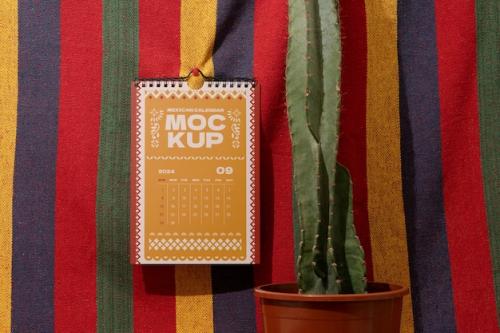 Mexican Calendar Mockup For 2024 Mexican Calendar Mockup For 2024