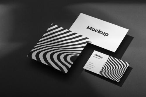 Stationery Optical Print Mockup Design Stationery Optical Print Mockup Design