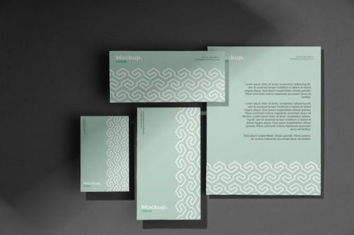 Stationery Optical Print Mockup Design Stationery Optical Print Mockup Design