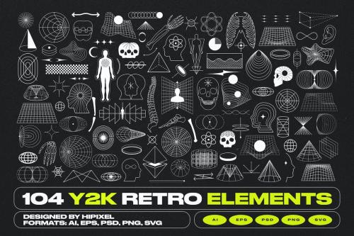 Y2K Retro Elements Pack Y2K Retro Elements Pack