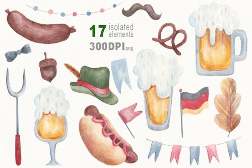 Oktoberfest elements, symbols and frames clipart Oktoberfest elements, symbols and frames clipart