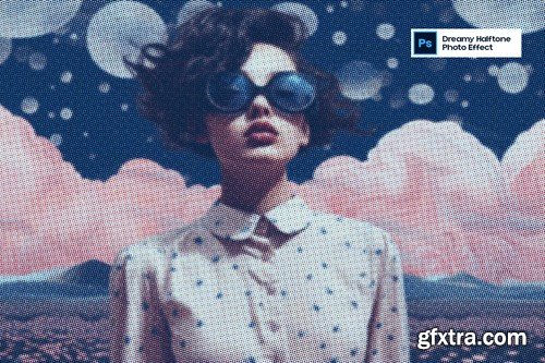 Dreamy Halftone Photo Effect WMY4B9L Dreamy Halftone Photo Effect WMY4B9L