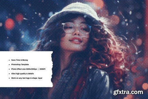 Dreamy Halftone Photo Effect WMY4B9L Dreamy Halftone Photo Effect WMY4B9L