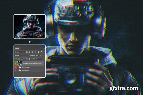 Screen Distortion Photo Effect VQ8TUGZ