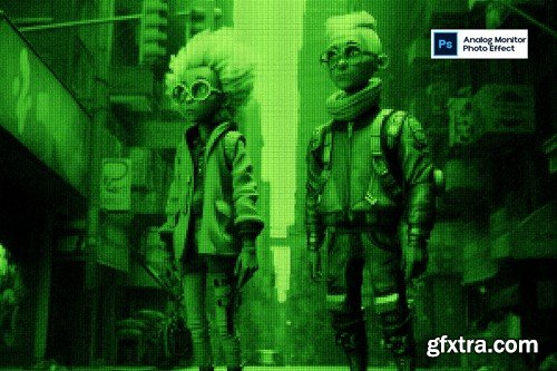 Analog Monitor Photo Effect UYFM447