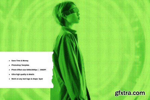 Analog Monitor Photo Effect UYFM447