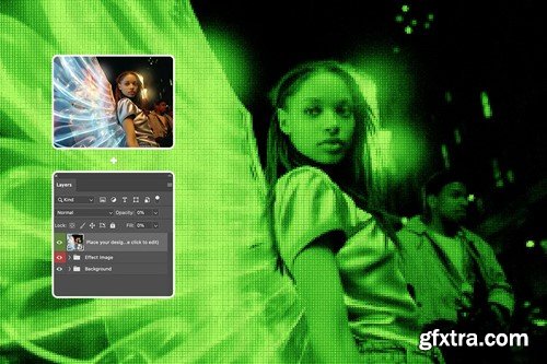 Analog Monitor Photo Effect UYFM447