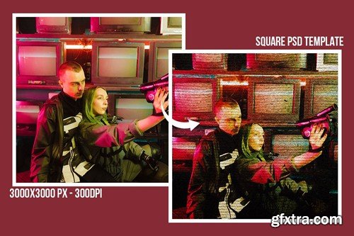 Square & Poster - Rough Paper Effects RUCC53Q